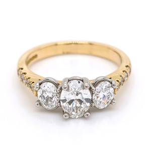 18ct yellow gold 3 stone diamond engagement ring murray co jewellers belfast 18ct yellow gold 3 stone diamond engagement ring murray co jewellers belfast
