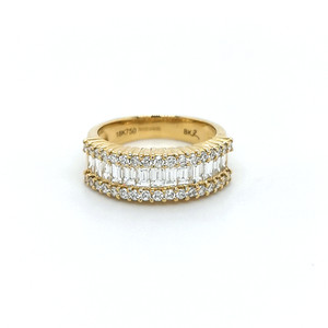 18ct yellow gold baguette and round brilliant diamond eternity ring murray co jewellers belfast 18ct yellow gold baguette and round brilliant diamond eternity ring murray co jewellers belfast