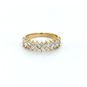 18ct yellow gold diamond criss cross eternity ring murray co jewellers belfast
