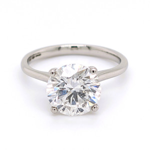 platinum 3.03ct round brilliant diamond solitaire engagement ring murray jewellers belfast