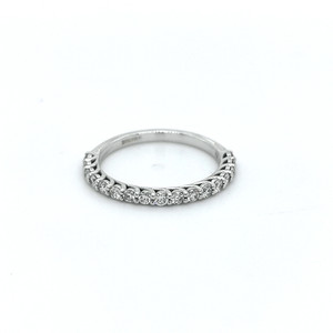 18ct White Gold Claw Set 0.50ct Diamond Wedding Ring murray co jewellers belfast