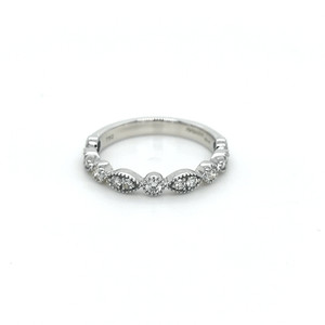18ct White Gold 0.41ct Diamond Fancy Shaped Eternity Ring murray co jewellers belfast