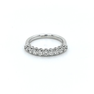 18ct White Gold 1.00ct Claw Set Round Brilliant Diamond Wedding Ring murray co jewellers belfast