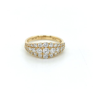18ct Yellow Gold 1.25ct Diamond Triple Row Tapered Eternity Ring murray co jewellers belfast 18ct Yellow Gold 1.25ct Diamond Triple Row Tapered Eternity Ring murray co jewellers belfast