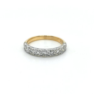 18ct Yellow Gold 0.25ct Illusion Set Diamond Wedding Ring murray co jewellers belfast