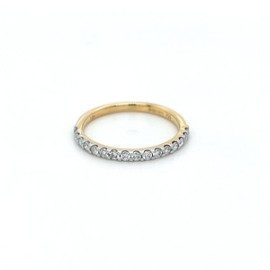 18ct Yellow Gold 0.33ct Diamond Claw Set Wedding Ring murray co jewellers belfast