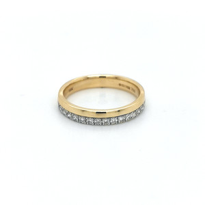 18ct Yellow Gold 0.28ct Diamond Off Set Wedding Ring murray co jewellers belfast 18ct Yellow Gold 0.28ct Diamond Off Set Wedding Ring murray co jewellers belfast
