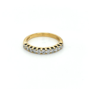 18ct Yellow Gold Claw Set 0.50ct Diamond Eternity Ring murray co jewellers belfast