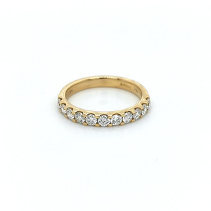 18ct Yellow Gold 0.74ct Claw Set Diamond Wedding Ring murray co jewellers belfast