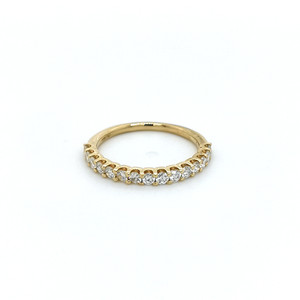 18ct Yellow Gold Claw Set 0.50ct Diamond Wedding Ring