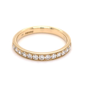 18ct Yellow Gold 0.35ct Pavé Set Diamond Wedding Ring murray co jewellers belfast wedding rings eternity rings