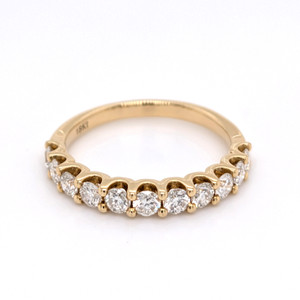 18ct Yellow Gold 1.00ct Diamond Claw Set Wedding Ring murray co jewellers belfast wedding rings eternity rings