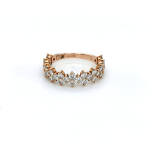 18ct Rose Gold 1.41ct Diamond Fancy Eternity Ring murray co jewellers belfast