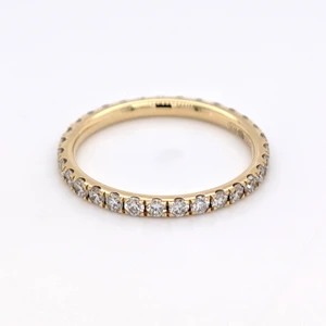 18ct Yellow Gold 0.85ct Claw Set Diamond Full Eternity Ring murray co jewellers belfast