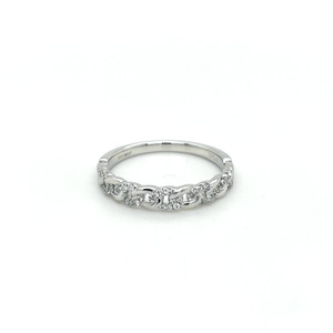 Platinum 0.12ct Diamond Chain Link Style Eternity Ring murray co jewellers belfast