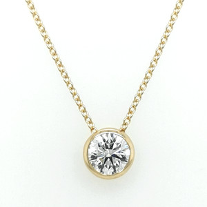 9ct Yellow Gold Rub Over Set 0.90ct Lab Grown Diamond Pendant murray co jewellers belfast 9ct Yellow Gold Rub Over Set 0.90ct Lab Grown Diamond Pendant murray co jewellers belfast