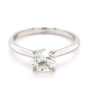 Platinum 1.00ct Round Brilliant Diamond Solitaire Ring murray co jewellers belfast