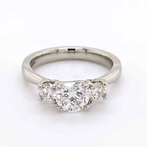 Platinum 1.34ct Diamond 3 Stone Engagement Ring murray co jewellers belfast