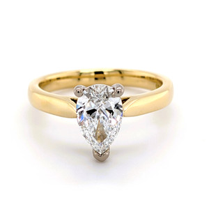 18ct Yellow Gold 1.20ct Pear Diamond Solitaire Ring murray co jewellers belfast 18ct Yellow Gold 1.20ct Pear Diamond Solitaire Ring murray co jewellers belfast