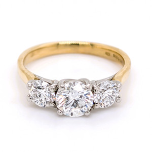18ct Yellow Gold 1.56ct Lab Grown Diamond 3 Stone Ring murray co jewellers belfast 18ct Yellow Gold 1.56ct Lab Grown Diamond 3 Stone Ring murray co jewellers belfast