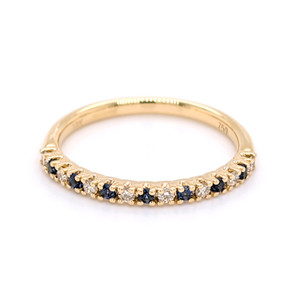18ct Yellow Gold 0.14ct Sapphire & 0.13ct Diamond Eternity Ring murray co jewellers belfast engagement rings wedding rings eternity rings