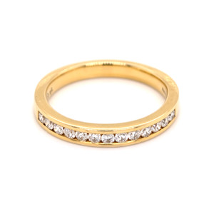 18ct Yellow Gold 0.35ct Diamond Channel Set Wedding Ring murray co jewellers belfast wedding rings eternity rings