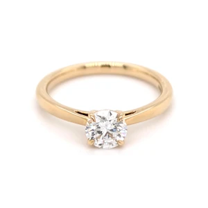 18ct Yellow Gold 0.70ct Round Brilliant Diamond Solitaire Ring murray co jewellers belfast engagement rings