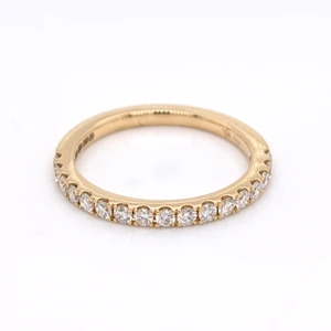 18ct Yellow Gold 0.35ct Diamond Claw Set Wedding Ring murray co jewellers belfast