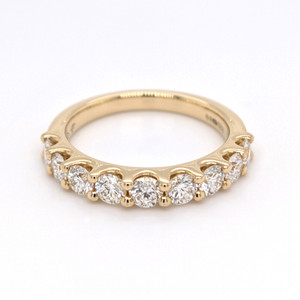 18ct Yellow Gold 1.25ct Diamond Claw Set Eternity Ring murray co jewellers belfast wedding rings eternity rings