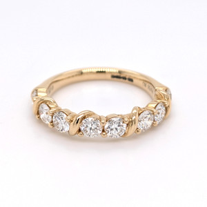 18ct Yellow Gold 1.20ct Diamond Fancy Bar Set Eternity Ring murray co jewellers belfast eternity rings wedding rings