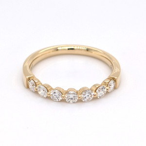 18ct Yellow Gold 0.50ct Round Brilliant Diamond 7 Stone Ring murray co jewellers belfast eternity rings wedding rings