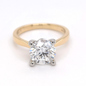 18ct Yellow Gold 2.30ct Round Brilliant Diamond Solitaire Ring murray co jewellers belfast engagement rings