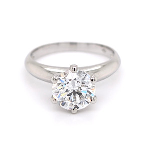 18ct White Gold 1.72ct Round Brilliant Diamond Solitaire Ring murray co jewellers belfast engagement rings