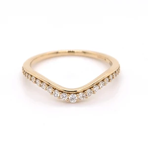 18ct Yellow Gold 0.24ct Diamond Fancy Shaped Wedding Ring murray co jewellers belfast wedding rings eternity rings