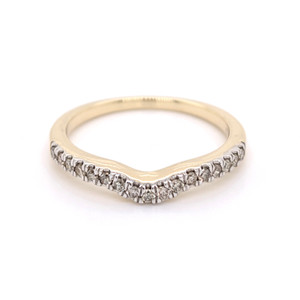 9ct Yellow Gold 0.20ct Diamond Shaped Wedding Ring murray co jewellers belfast wedding rings