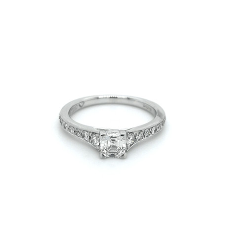 Platinum 0.80ct Emerald Cut Solitaire Diamond Ring diamond ring engagement ring belfast wedding ring eternity ring diamond jewellery