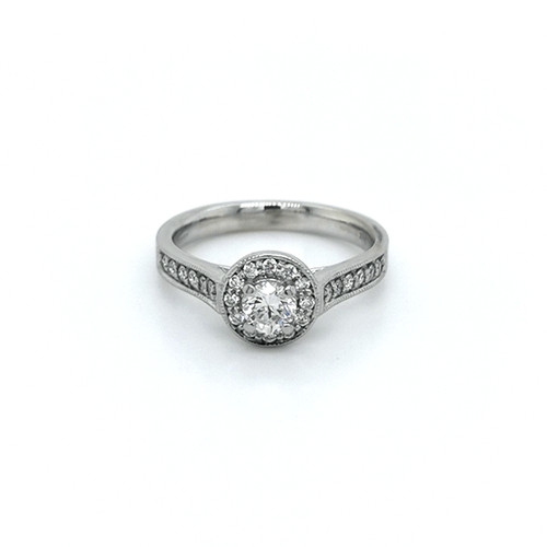 Platinum 0.55ct Diamond Cluster Engagement Ring diamond ring engagement ring belfast wedding ring eternity ring diamond jewellery