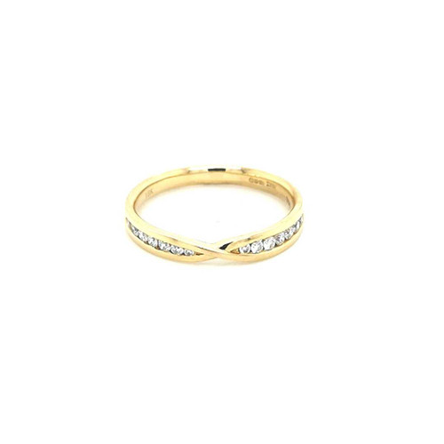 18ct Yellow Gold 0.20ct Diamond Set Shaped Wedding Ring diamond ring engagement ring belfast wedding ring eternity ring diamond jewellery 18ct Yellow Gold 0.20ct Diamond Set Shaped Wedding Ring diamond ring engagement ring belfast wedding ring eternity ring diamond jewellery