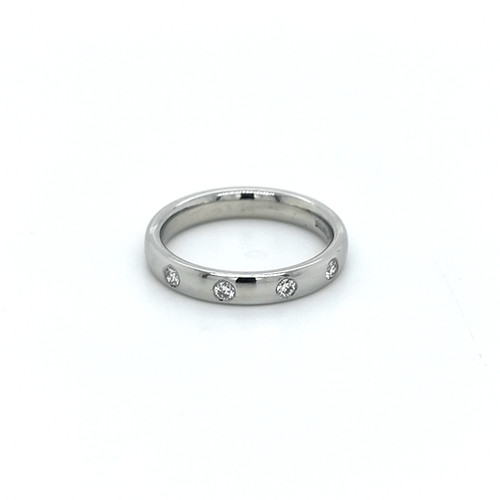 Platinum 0.12ct Diamond Set Wedding Ring diamond ring engagement ring belfast wedding ring eternity ring diamond jewellery