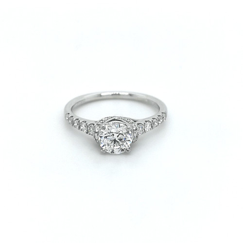 Platinum 1.25ct Diamond Solitaire Ring with Diamond Set Shoulders diamond ring engagement ring belfast wedding ring eternity ring diamond jewellery
