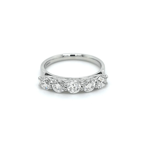 platinum 5 stone diamond ring murray co jewellery belfast