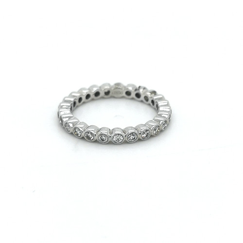 18ct White Gold 0.60ct Diamond Full Eternity Ring murray co jewellers belfast