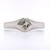 Platinum 0.47ct Off-set Solitaire Diamond Engagement Ring murray co jewellers belfast