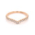 18ct Rose Gold 0.25ct Claw Set Diamond Shaped Wedding Ring murray co jewellers belfast