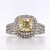 18ct White Gold 1.39ct Yellow Diamond & 0.42ct Diamond Cluster Ring diamond ring engagement ring belfast wedding ring eternity ring diamond jewellery