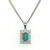 platinum emerald and diamond pendant murray co jewellers belfast