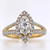 18ct yellow gold marquise diamond cluster ring murray co jewellers belfast