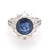 18ct white gold round sapphire and diamond cluster ring murray co jewellers belfast