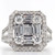 18ct white gold diamond baguette cluster engagement eternity dress ring murray co jewellers belfast