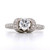 platinum pavé set diamond ribbon design solitaire engagement ring murray co jewellers belfast